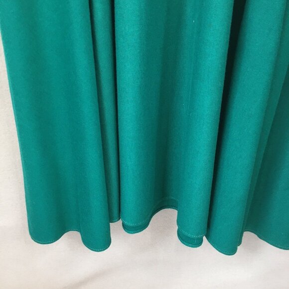 Vintage Jessica Howard By Mitchell Robbell Dress Womens 10 Green Belted Maxi 80s - Picture 13 of 16